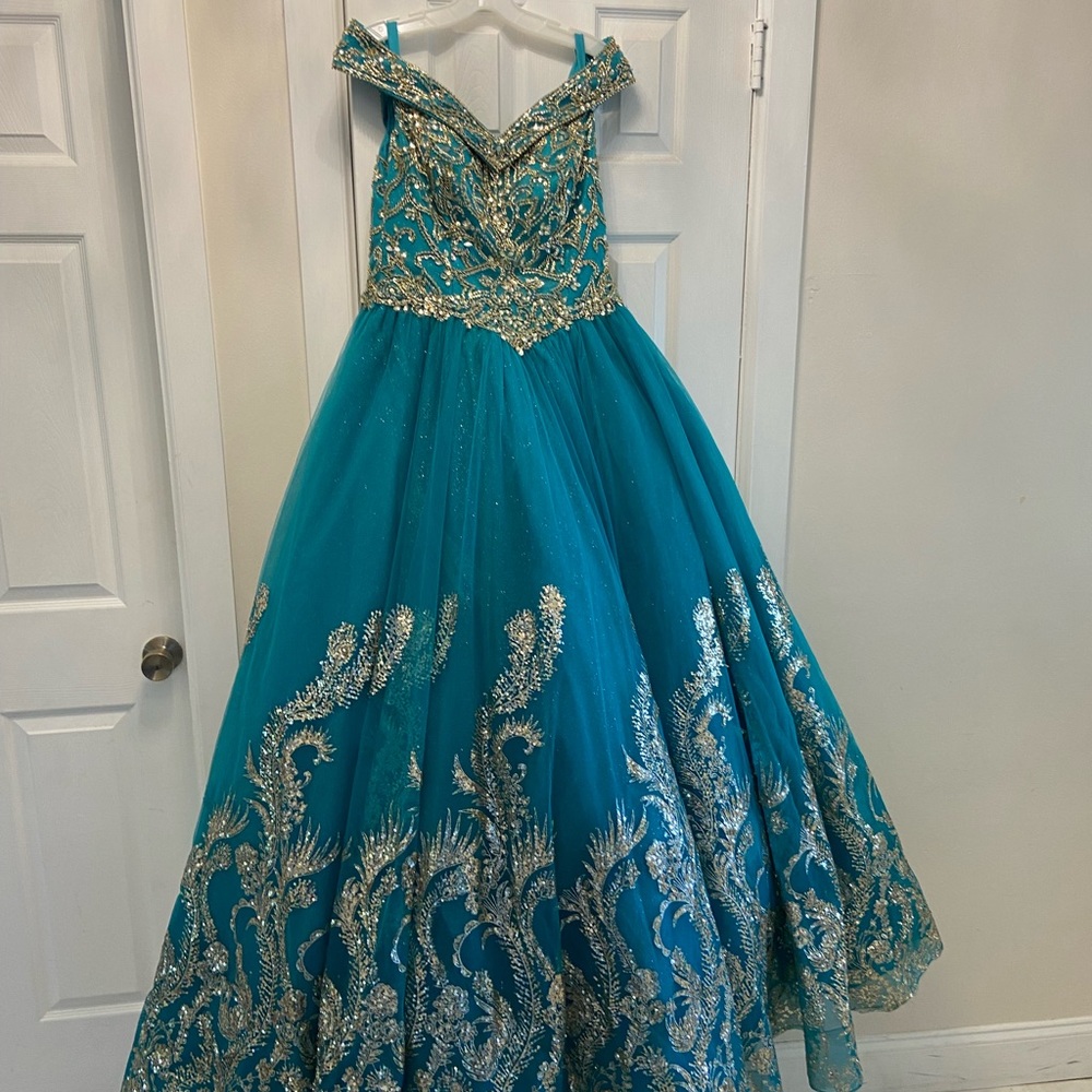 Jade Colored Ball Gown/quinceanera Dress size 4-8